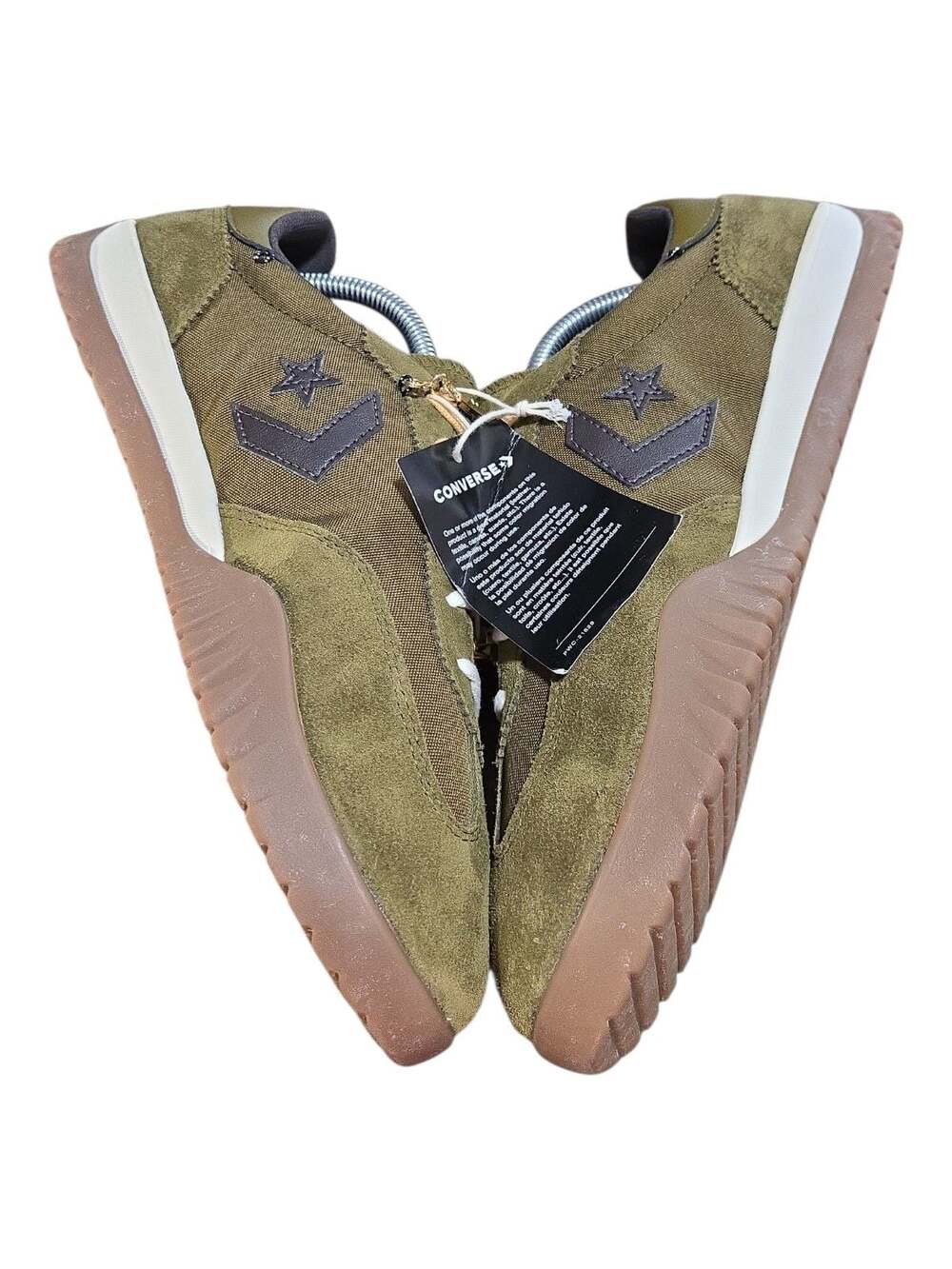 Converse Run Star Trainer Charms Surplus Olive Low Top Sneakers M 9 W 10.5 - Picture 7 of 9
